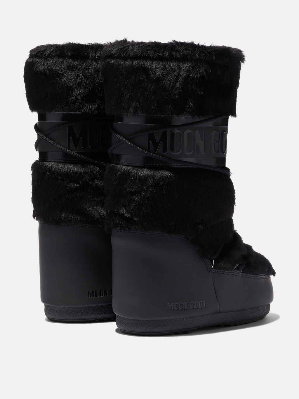 Icon Black Faux-Fur Boots