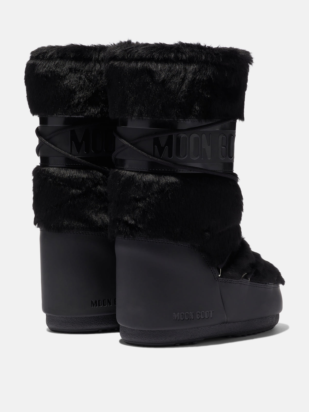 Icon Black Faux-Fur Boots