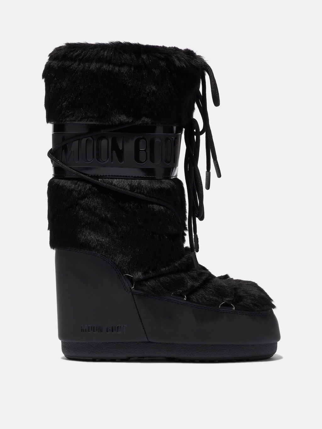 Icon Black Faux-Fur Boots